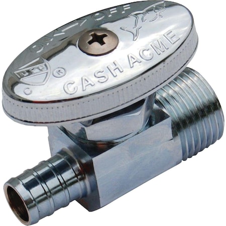 Sharkbite 1/2 In. CF x 1/2 In. MPT Brass Straight Valve 23061LF